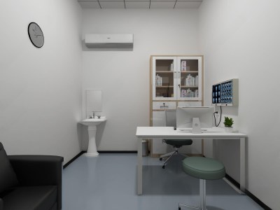 现代医院诊断室3D模型下载